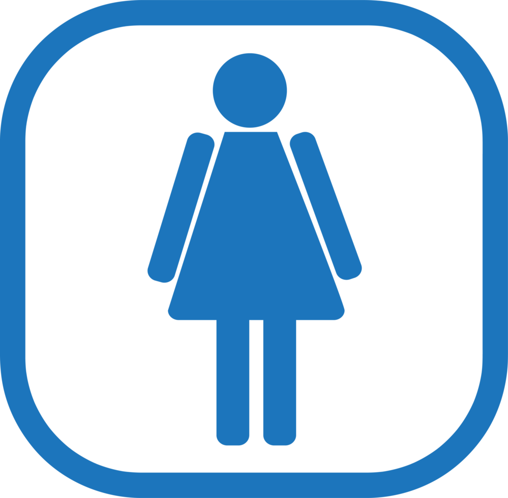 symbole des toilettes icône mâle et femelle png