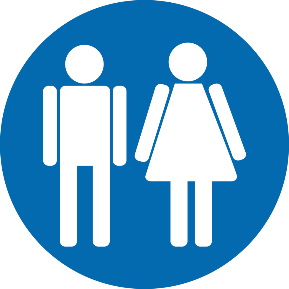 Restroom Symbol Male and Female  Icon png