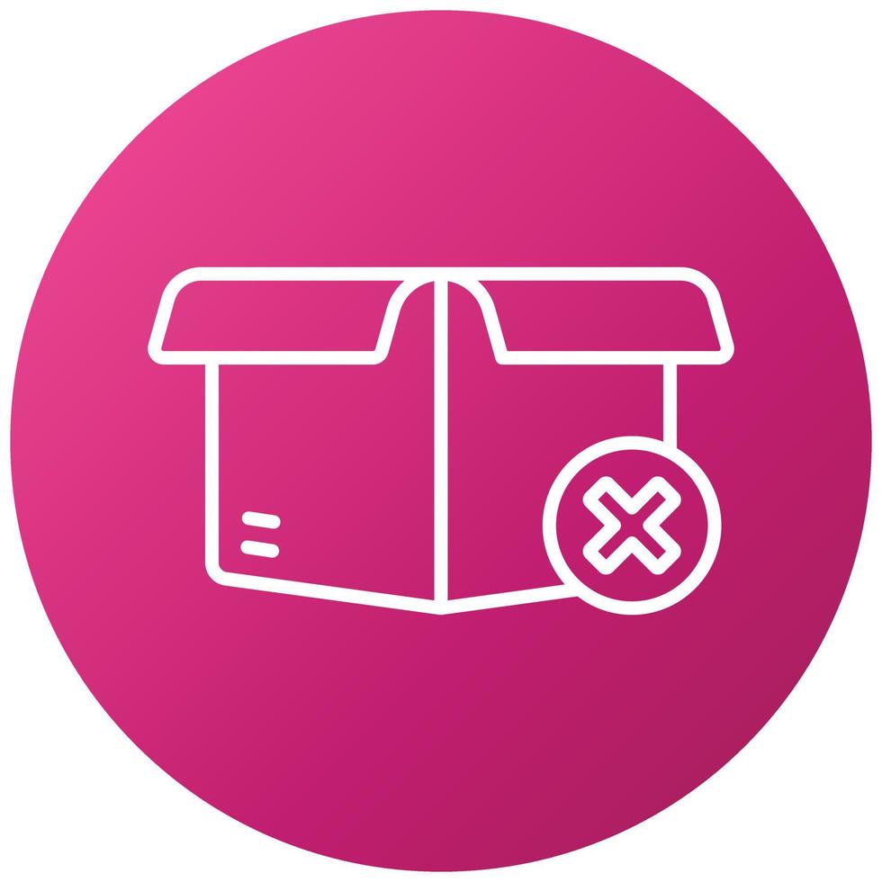 Failed Delivery Icon Style vector