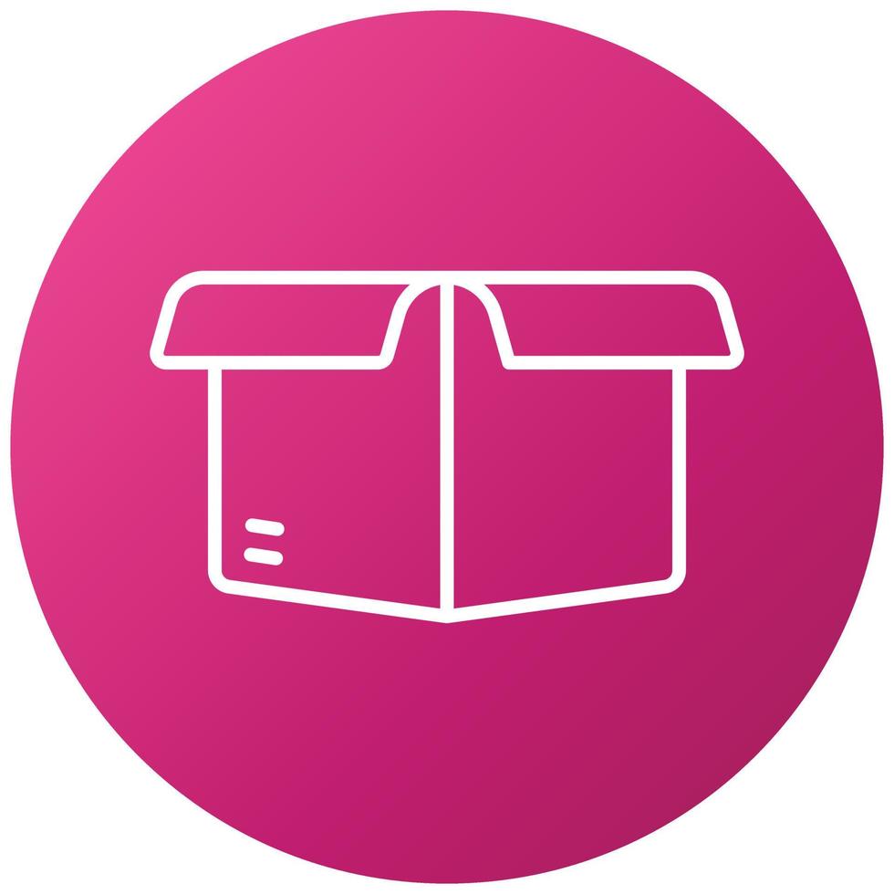 Box Opened Icon Style vector