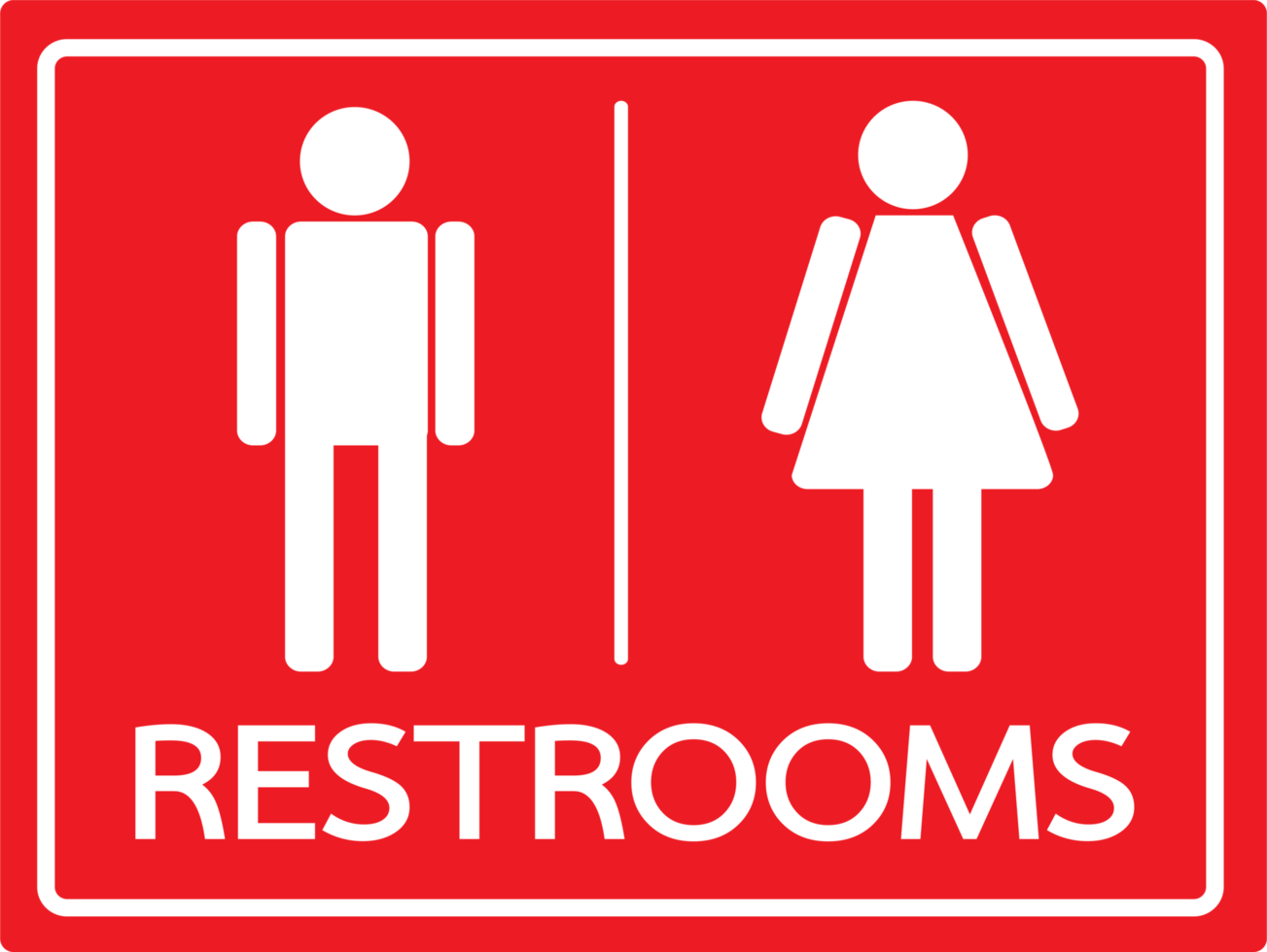 Restroom Symbol Male and Female  Icon png