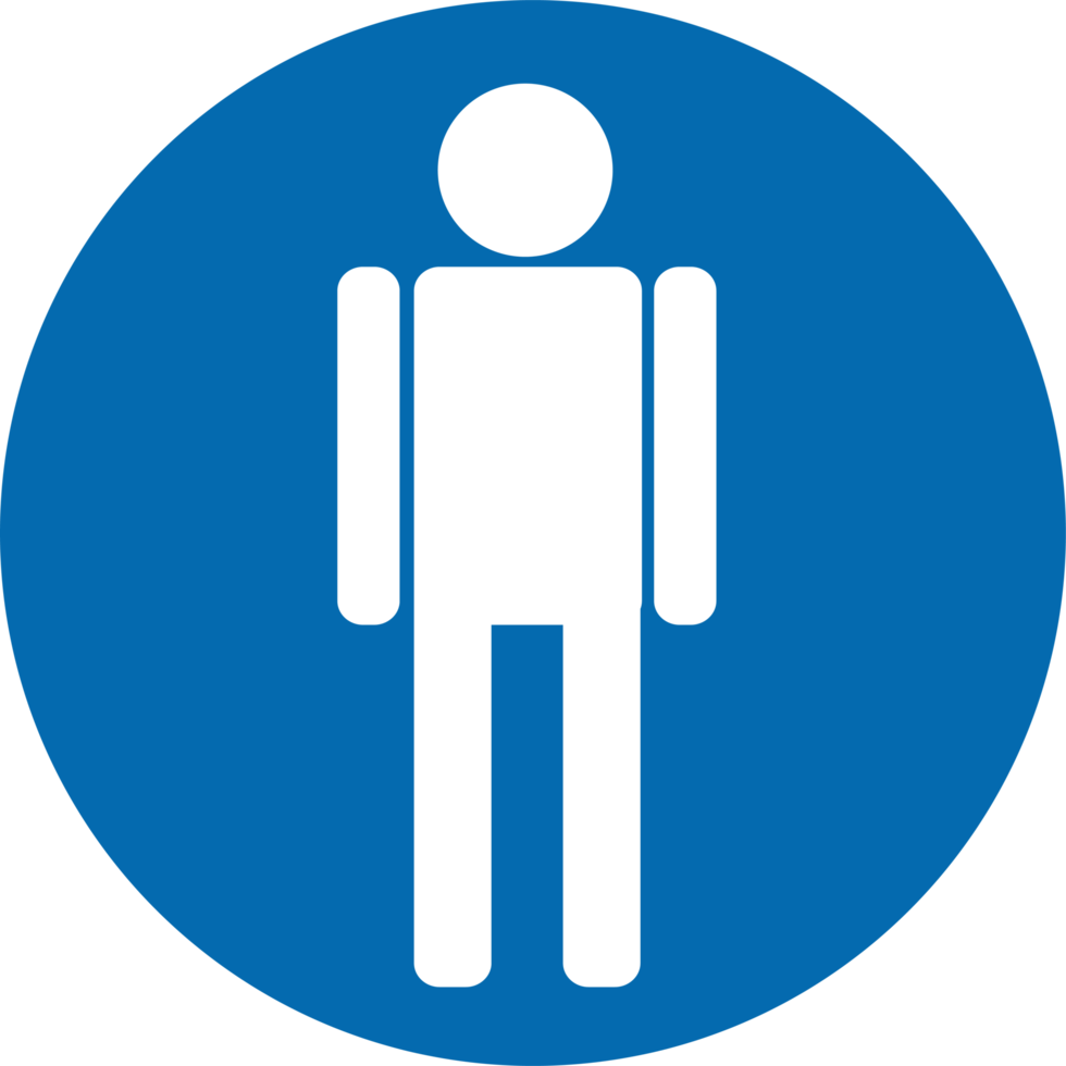 simbolo del bagno icona maschile e femminile png