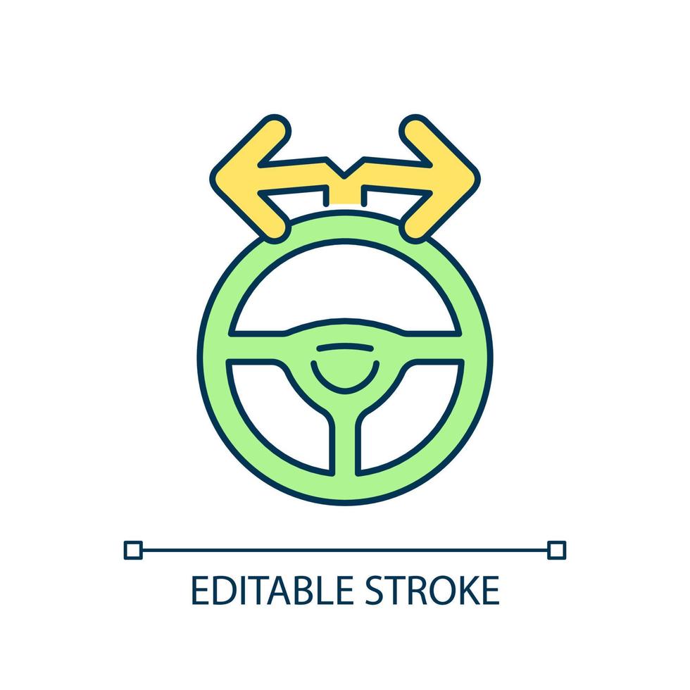 Choose right way RGB color icon. Have right to decide. Alternative heading. Appropriate course. Isolated vector illustration. Simple filled line drawing. Editable stroke.