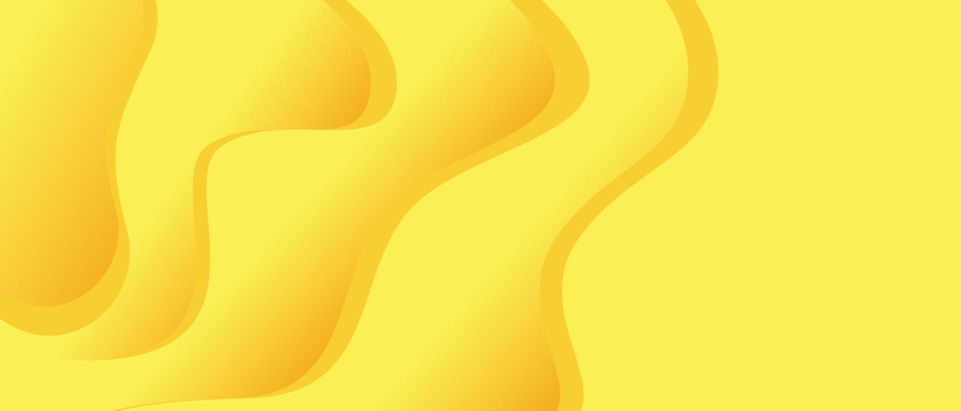 fondo degradado amarillo moderno para banner vector