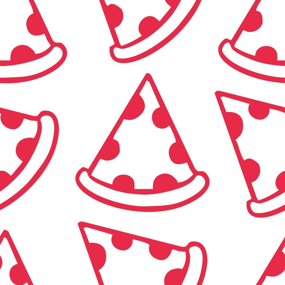 comida pizza patrón vector ilustración, para fondo, textil, etc.