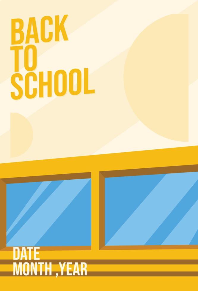 back to school banner illustration vector