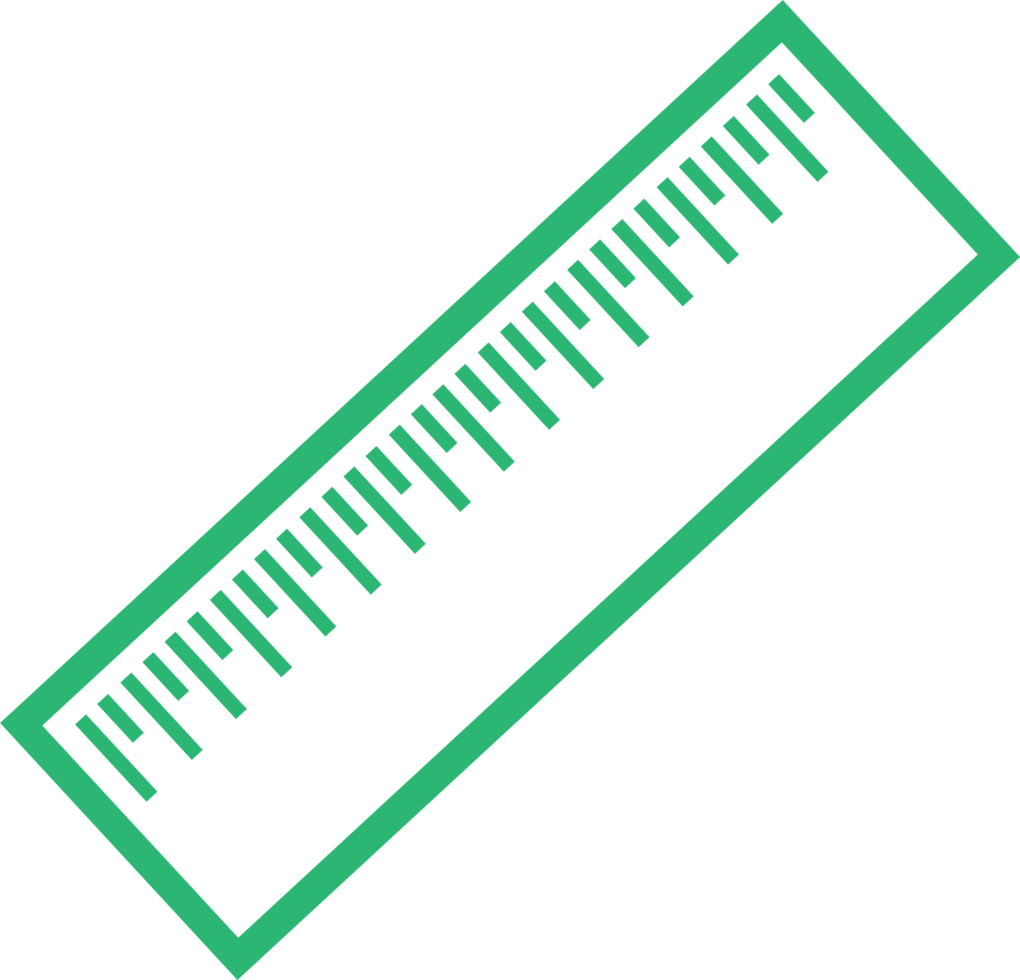 design de sinal de ilustração de ícone de régua png