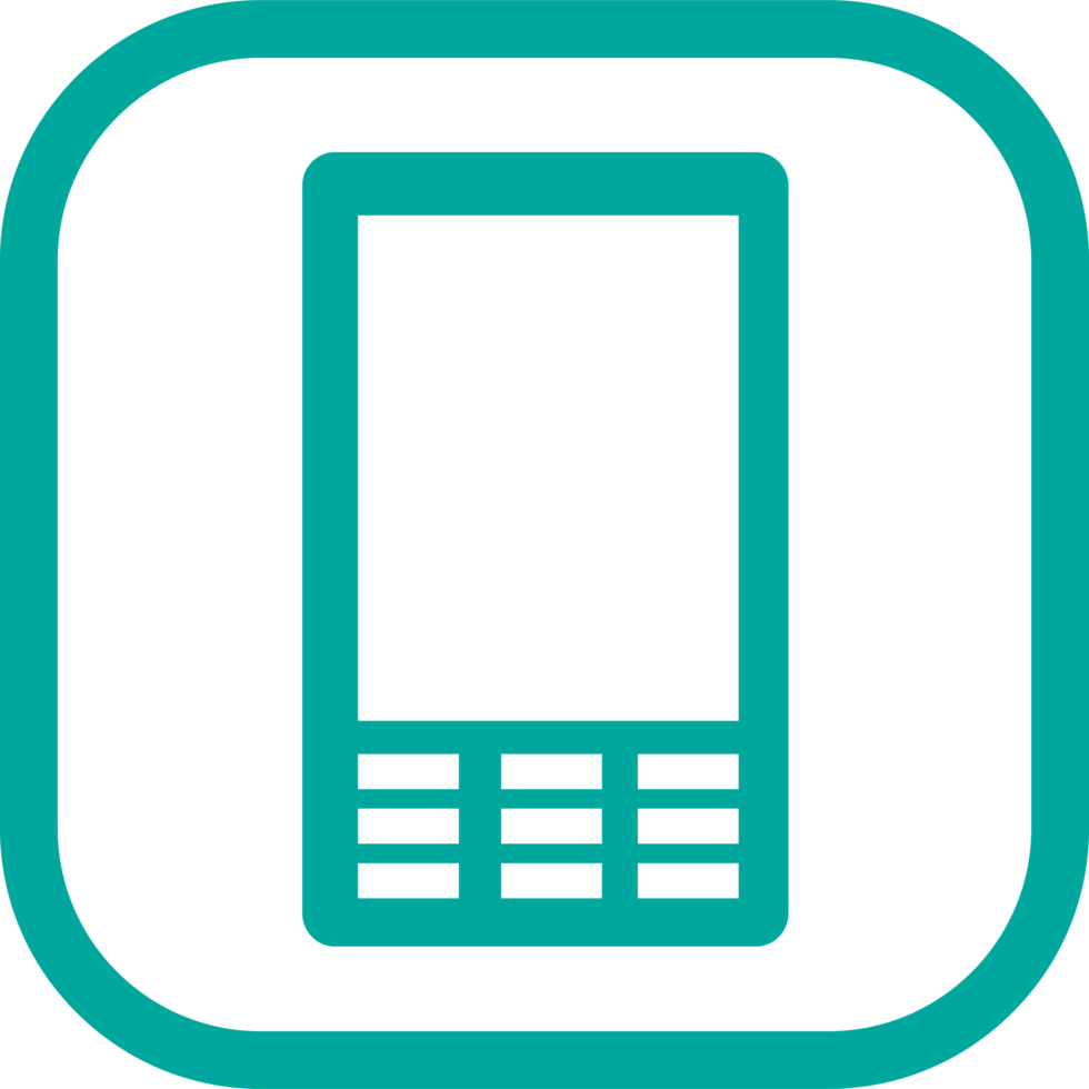 Phone mobile icon sign symbol design png