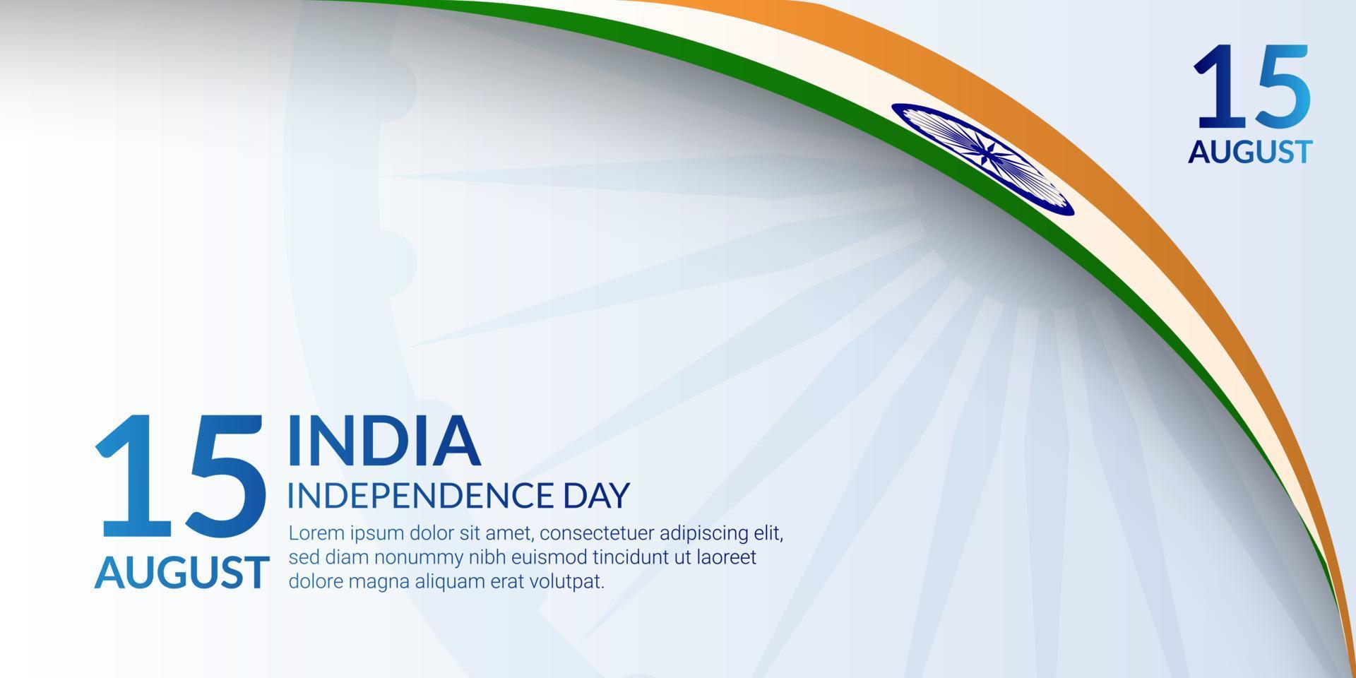 India independence day background with copy space for presentation and banner design vector