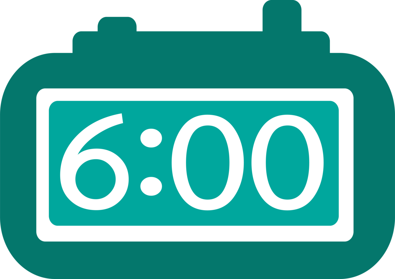design de sinal de ícone de relógio de ponto png