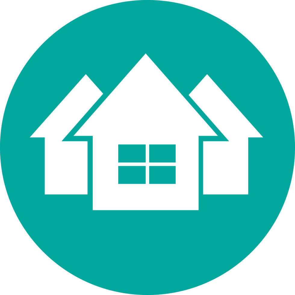 simple house symbol and home icon sign png