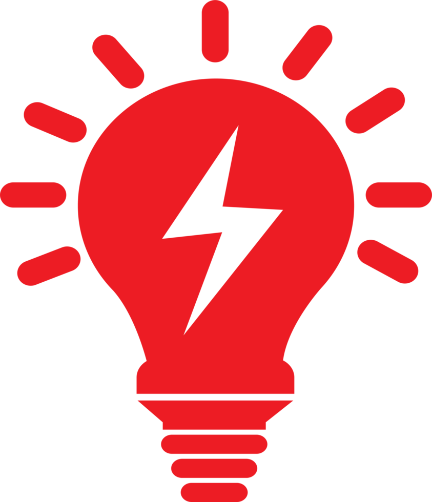 Simple Bulb icon sign design png