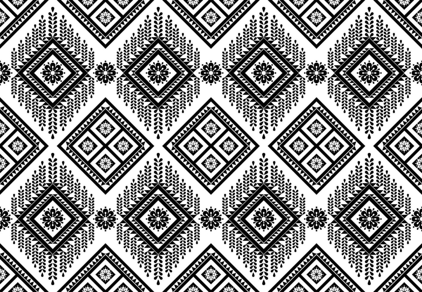 Ethnic geometric seamless pattern. Native traditional. Flower ...