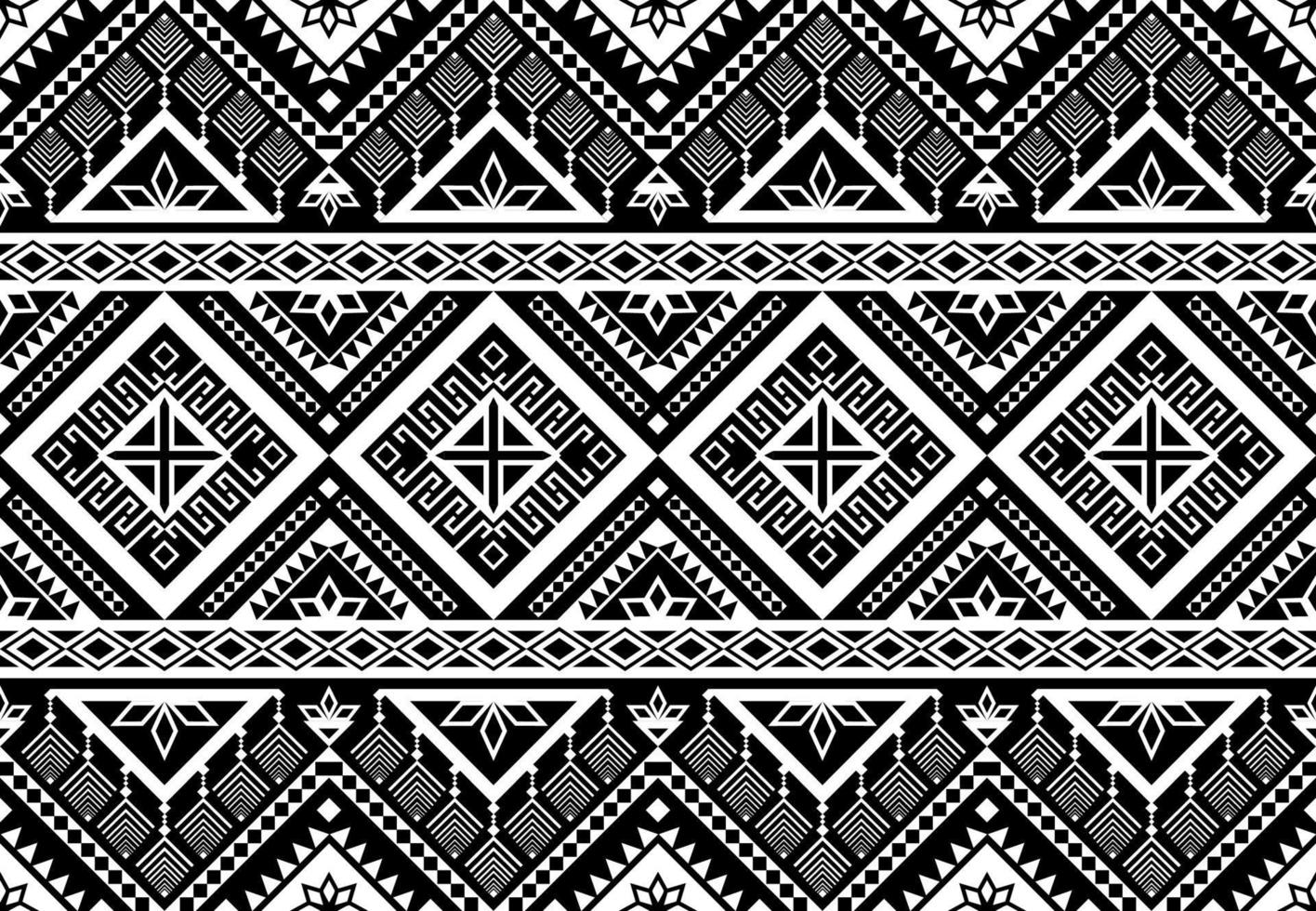 Ethnic geometric seamless pattern. native traditional Design for background,carpet,wallpaper,clothing,wrapping,batic,fabric,vector illustraion.embroidery style. vector