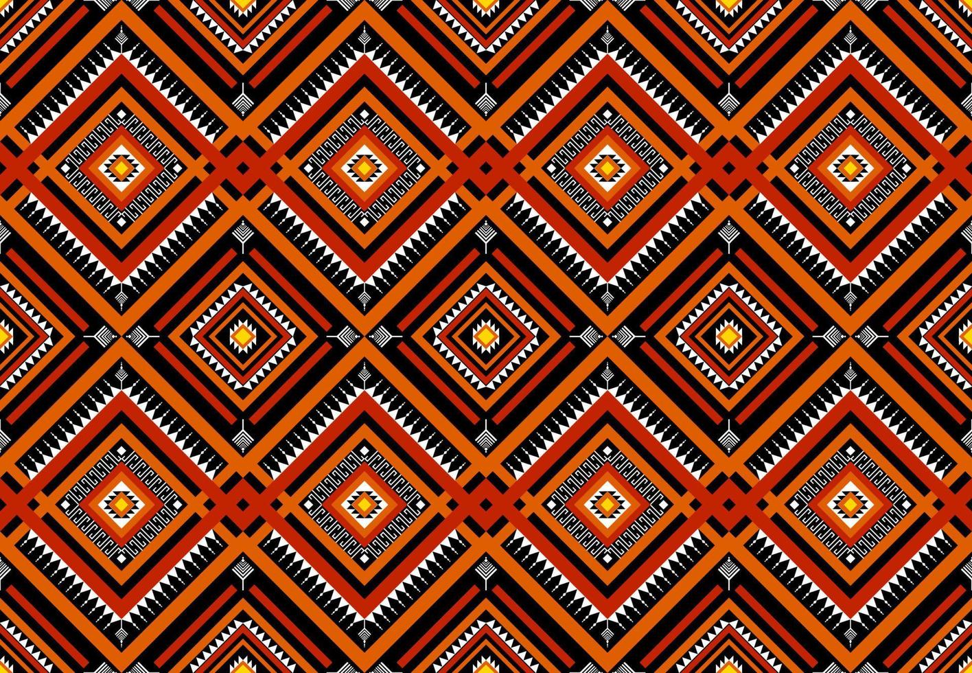 patrón geométrico étnico sin costuras. diseño tradicional nativo para fondo, alfombra, papel tapiz, ropa, envoltura, batic, tela, ilustración vectorial.estilo de bordado. vector