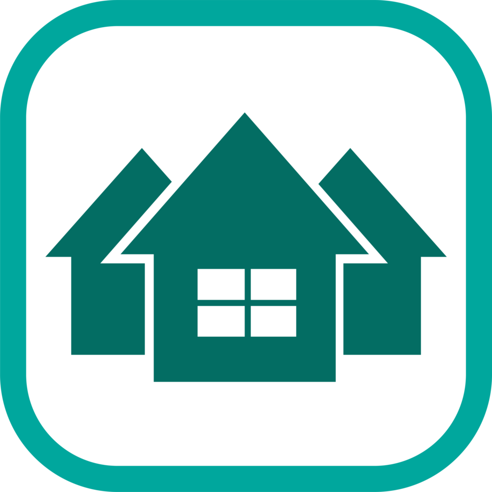 simple house symbol and home icon sign png