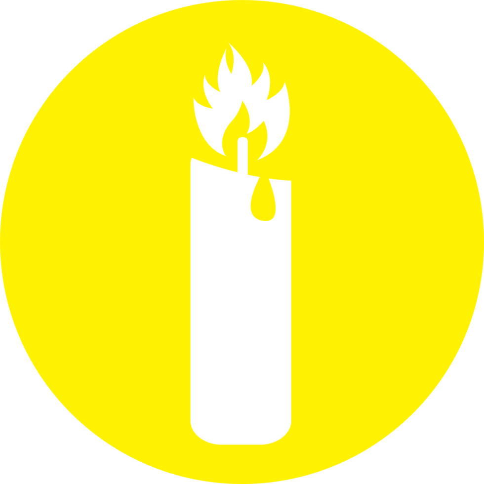 Candle icon sign symbol design png