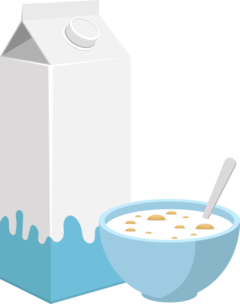 Bowl of cereal clipart design illustration png