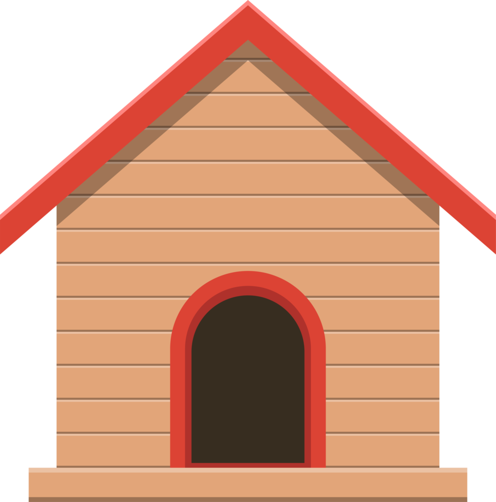 Dog house clipart design illustration png