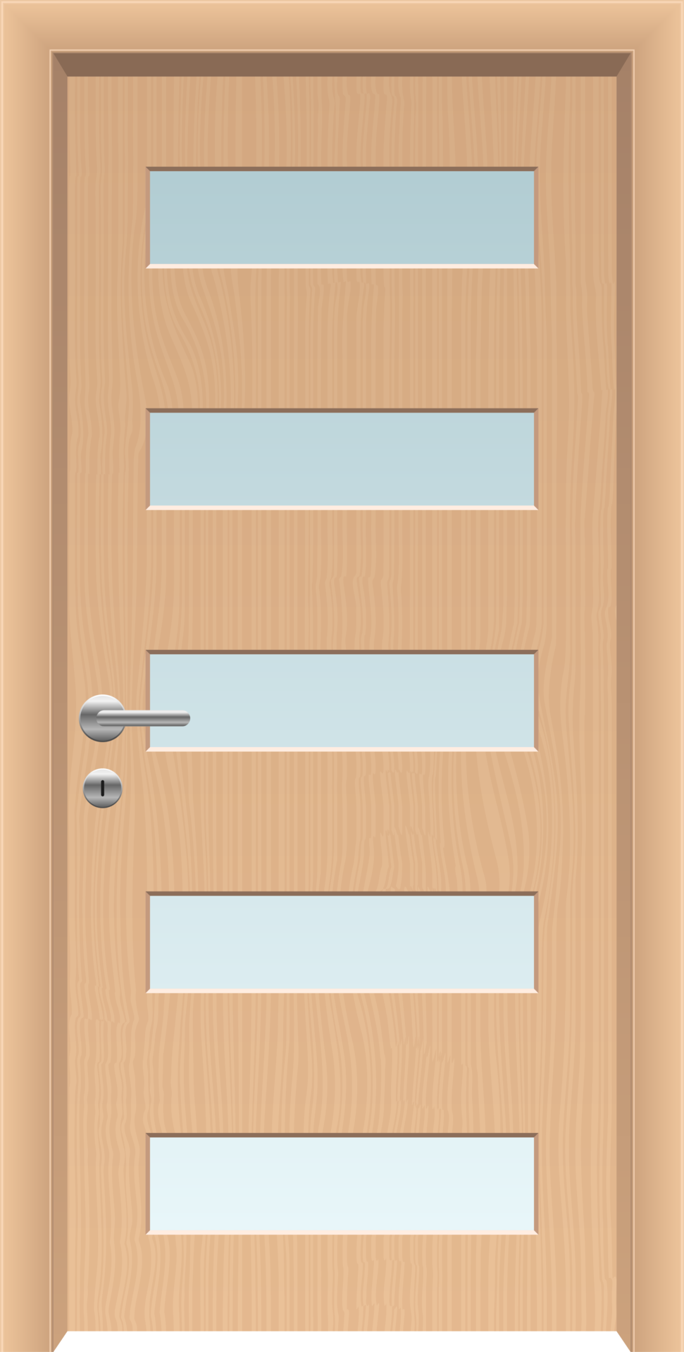 wooden door clipart