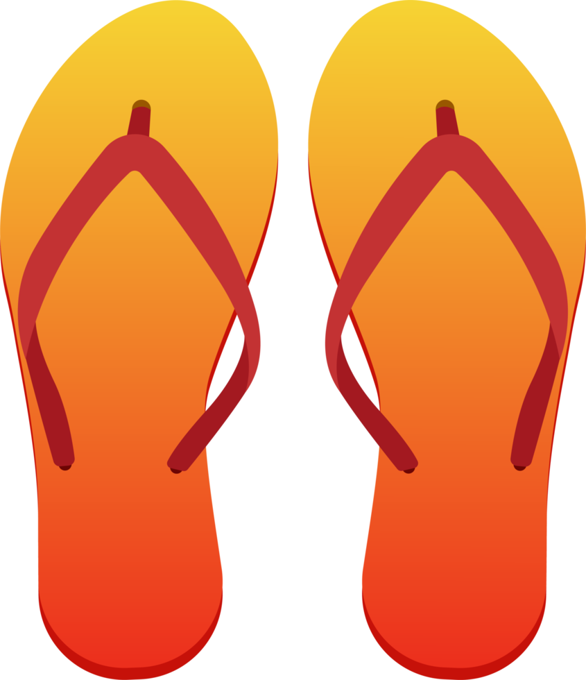 ilustración de diseño de imágenes prediseñadas de chanclas png