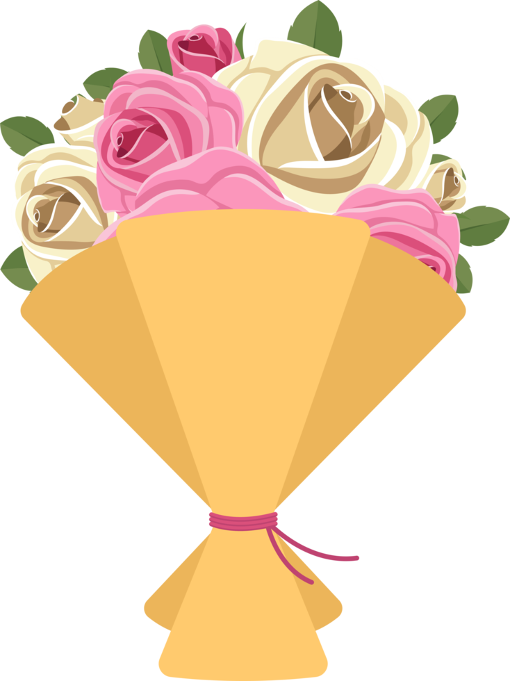 Flower bouquet clipart design illustration png