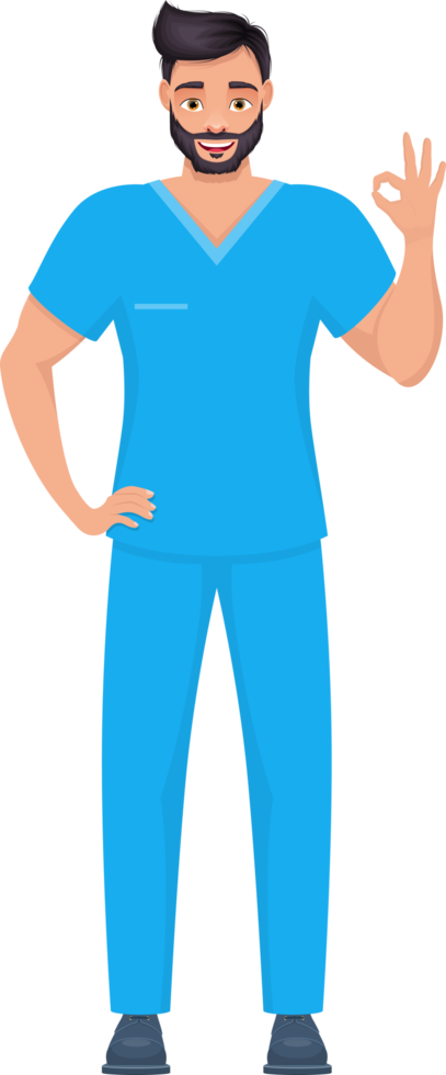 Man medic clipart design illustration png