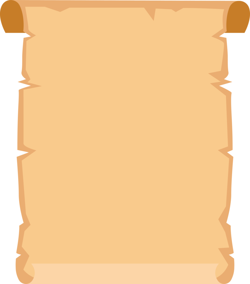 Papyrus scroll clipart design illustration png