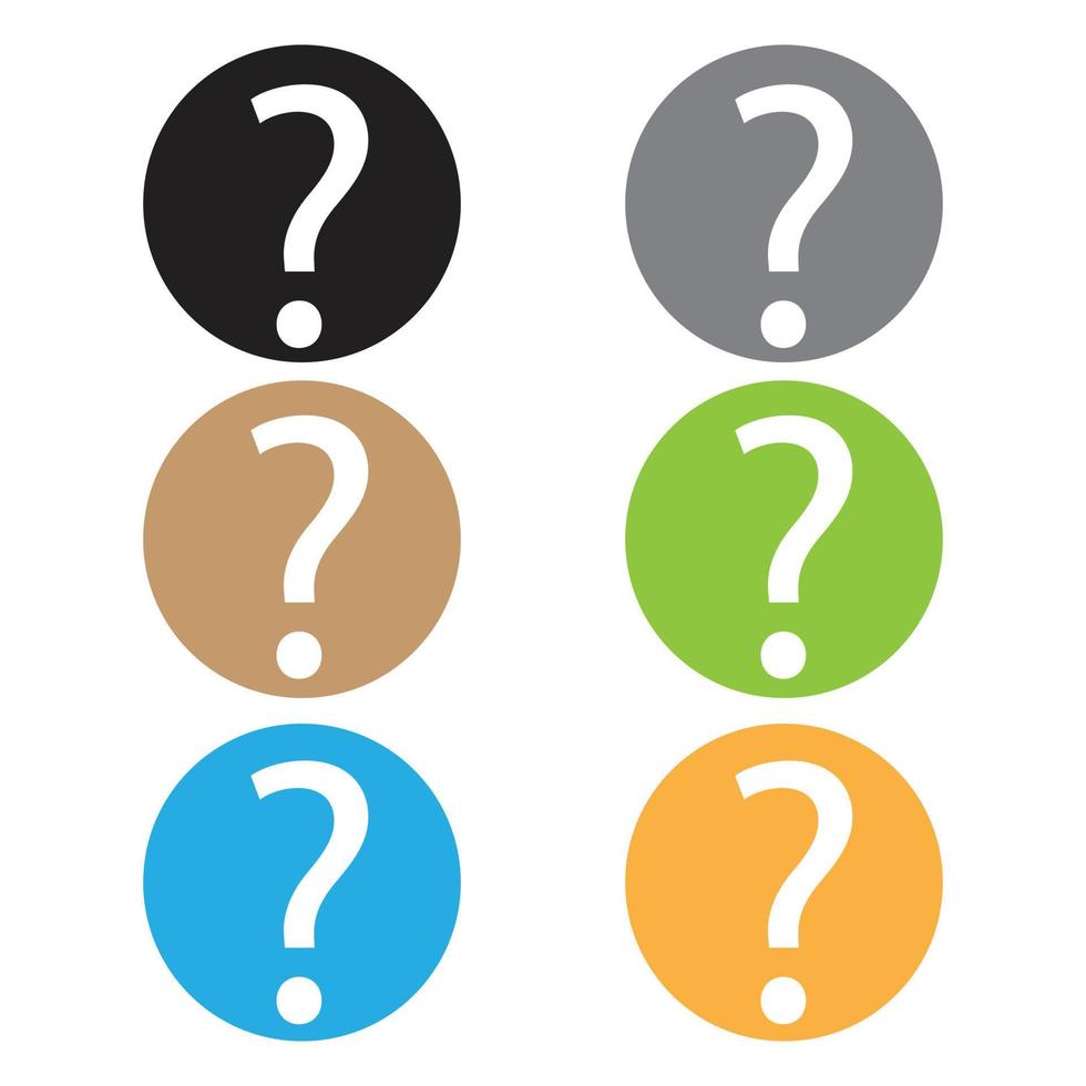 question mark vector icon support, concept, help icon