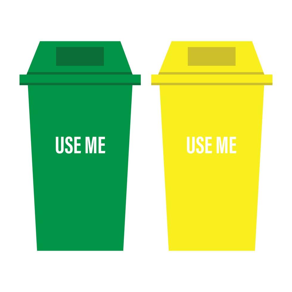 recycle bin vector illustration on white background