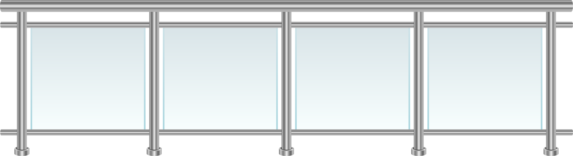 Glass railing clipart design illustration png