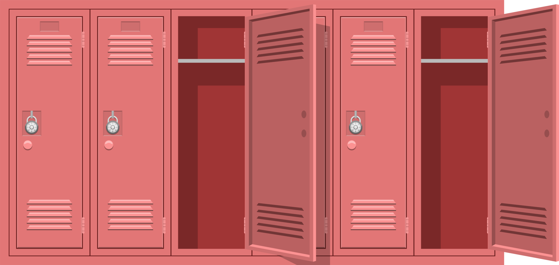 School locker clipart design illustration png