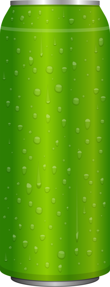 illustration de conception de clipart de canette de soda matal réaliste png