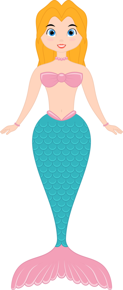 ilustração de design de clipart de sereia png