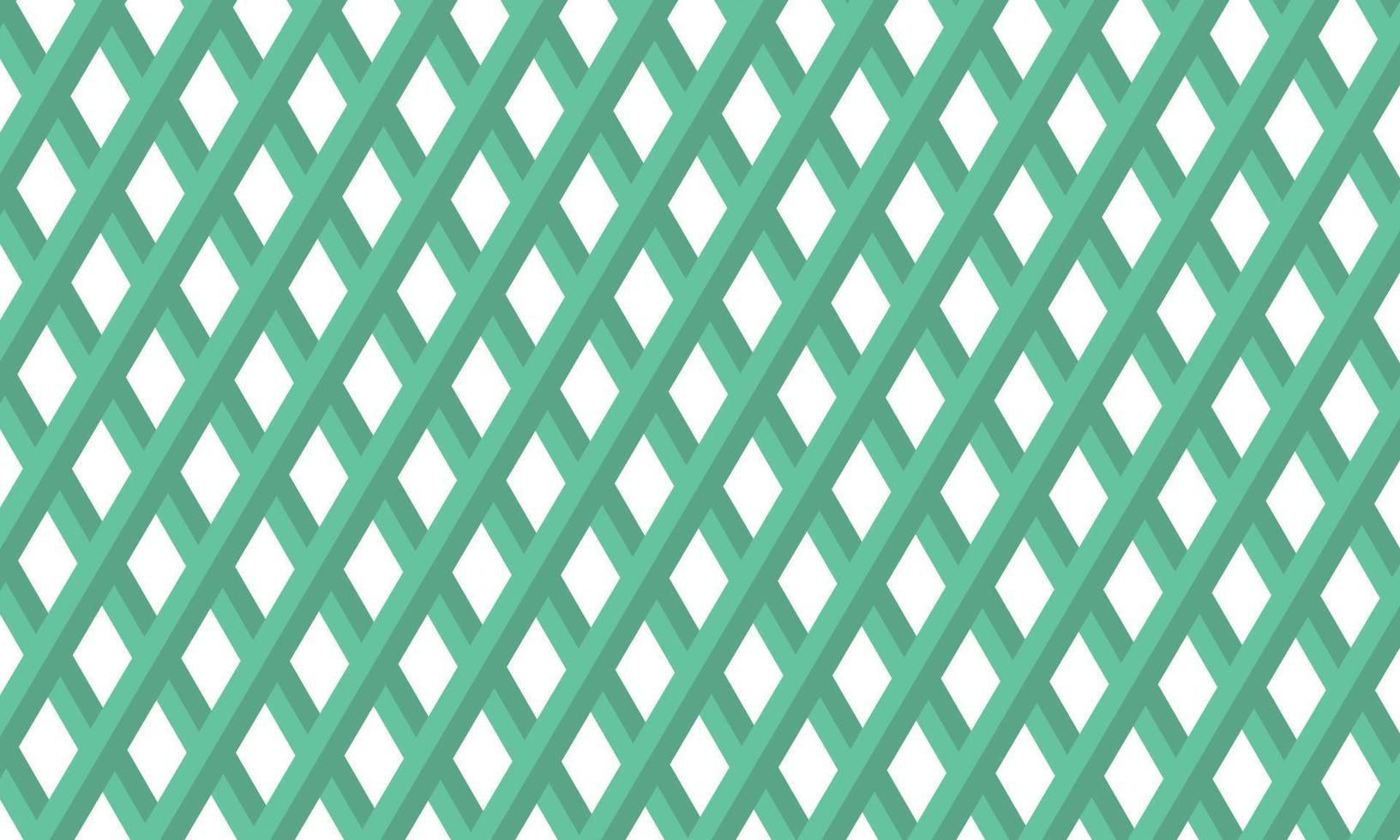 Green diamond shape pattern, Diamond shape on white background vector