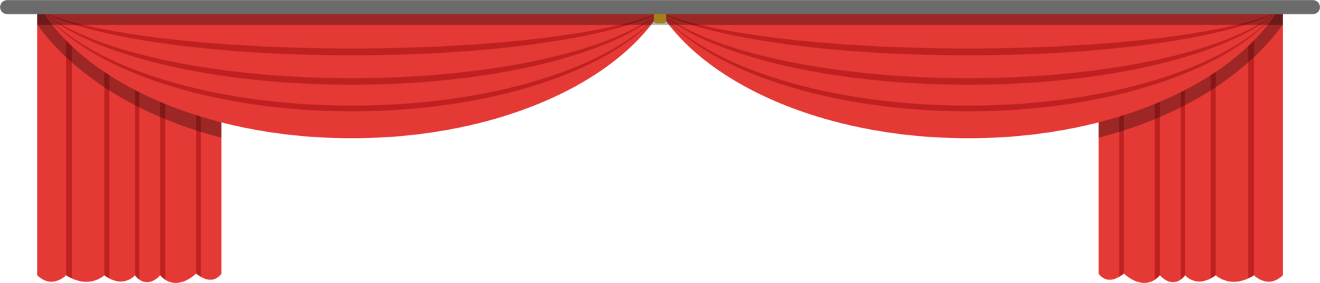 ilustração de design de clipart de cortina de teatro png
