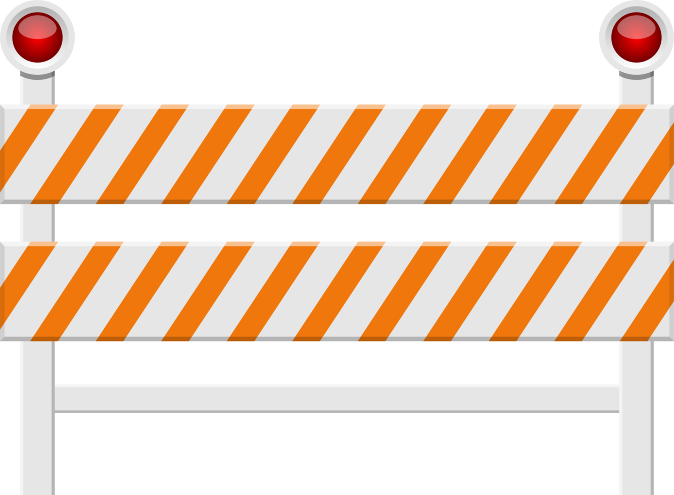 Stop barrier clipart design illustration png