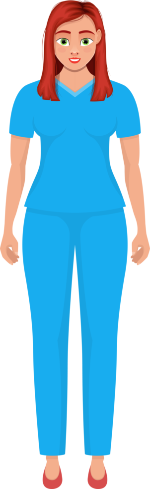 ilustração de design de clipart de médico de mulher png