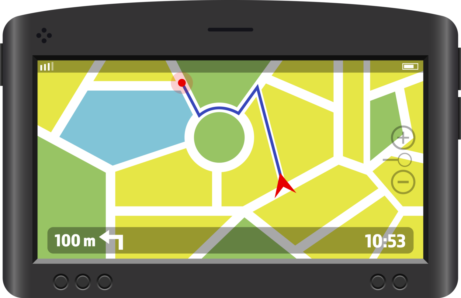 Gps-navigeringssystem clipart designillustration png