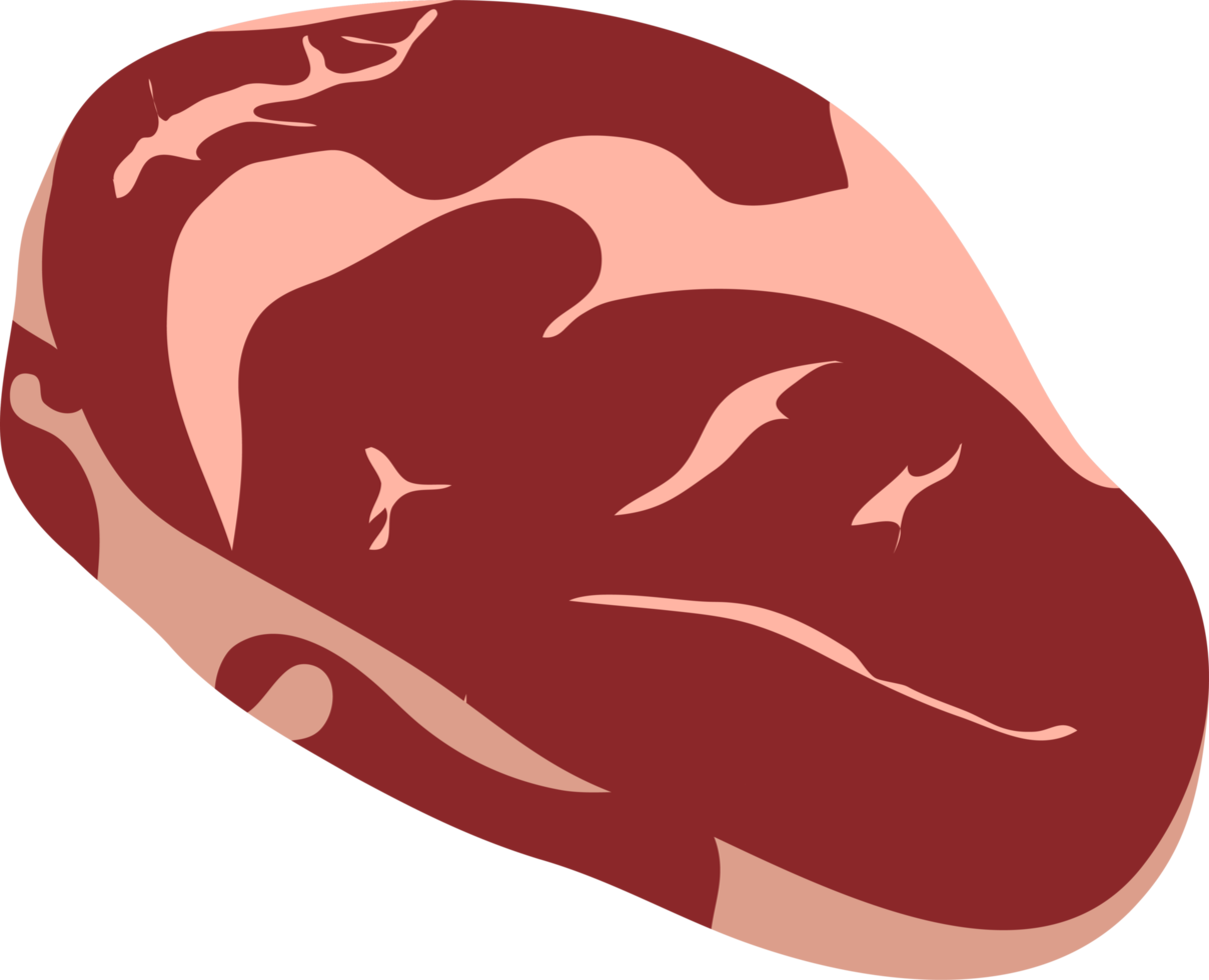 illustration de conception de clipart de viande fraîche png