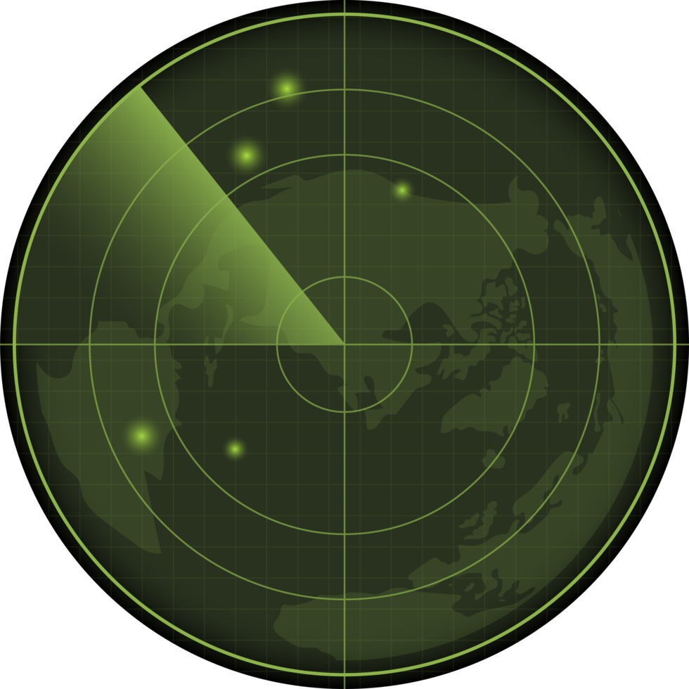 illustration de conception clipart radar réaliste png