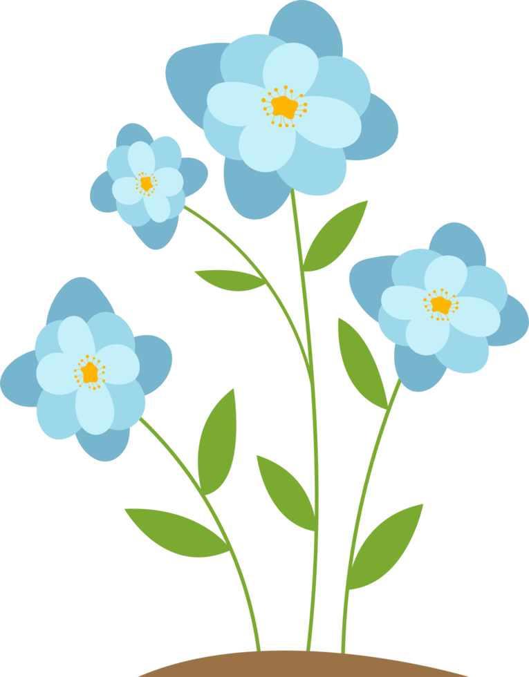 ilustração de design de clipart de flores png