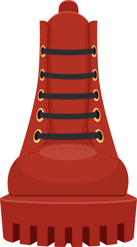 Leather boots clipart design illustration png