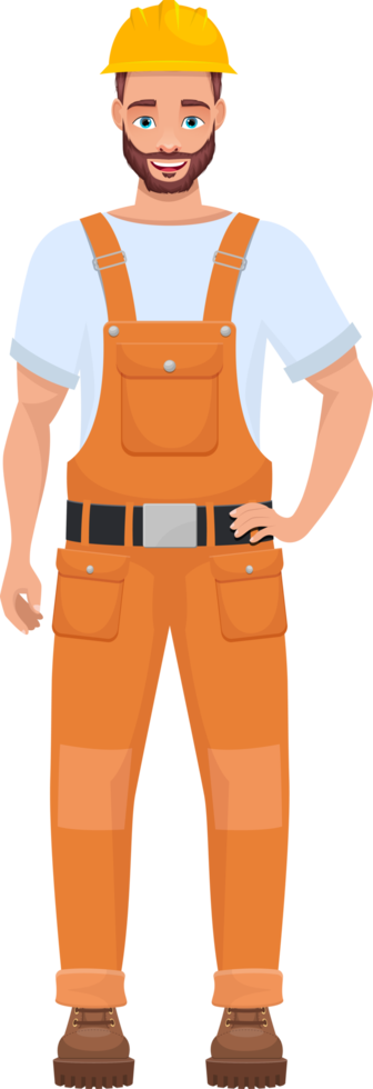 ilustração de design de clipart de trabalhador homem png