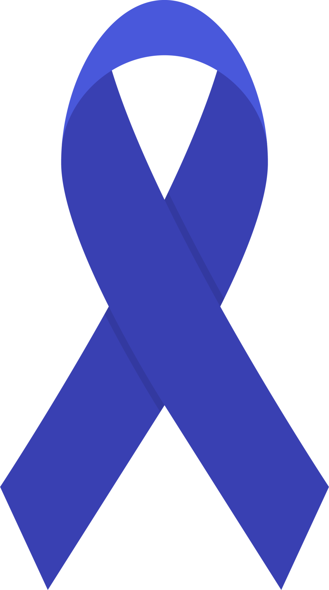 Dark Blue Cancer Ribbon Clip Art at  - vector clip art