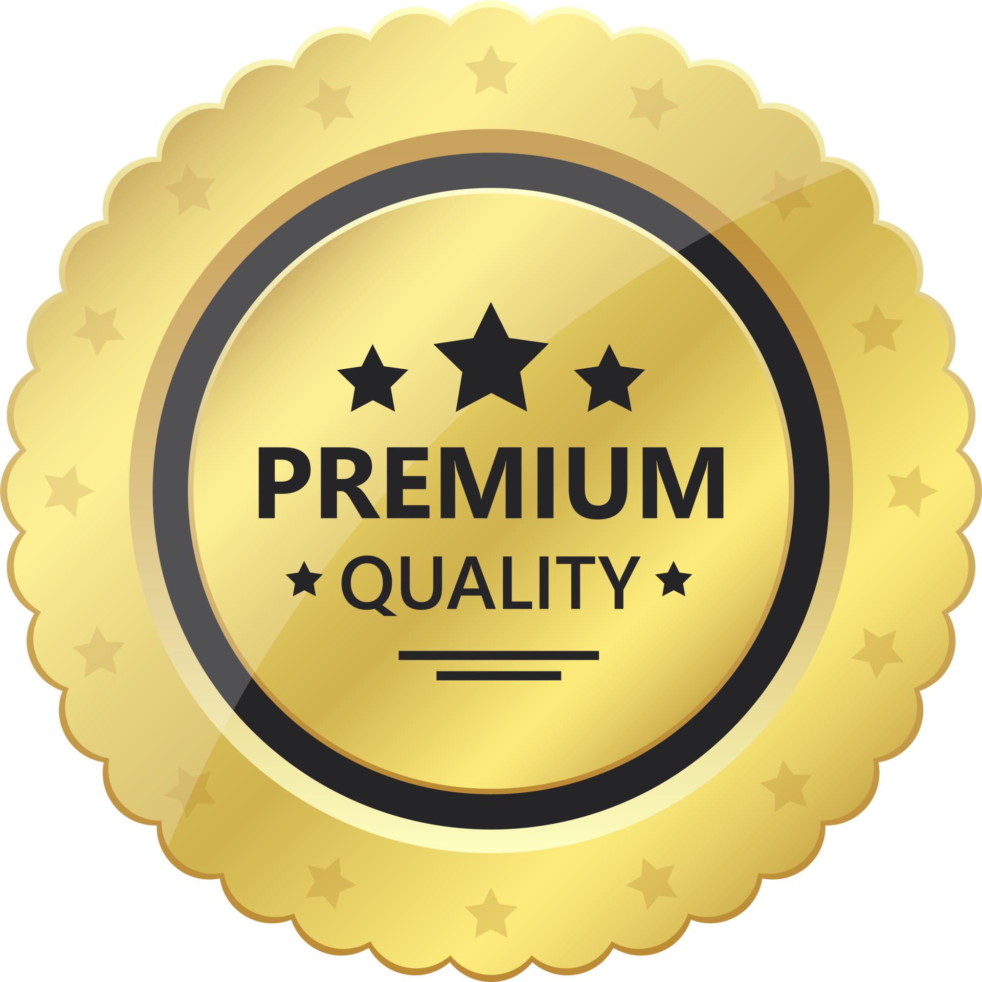 Premium quality golden emblem clipart design illustration 9342685 PNG