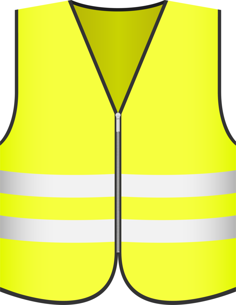 Safety vest clipart design illustration png