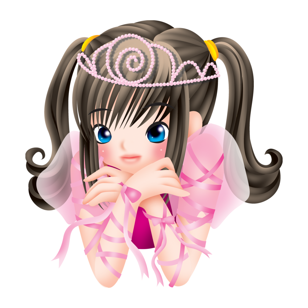 principessa bella regina download gratuito illustrazione clipart kawaii carino anime png