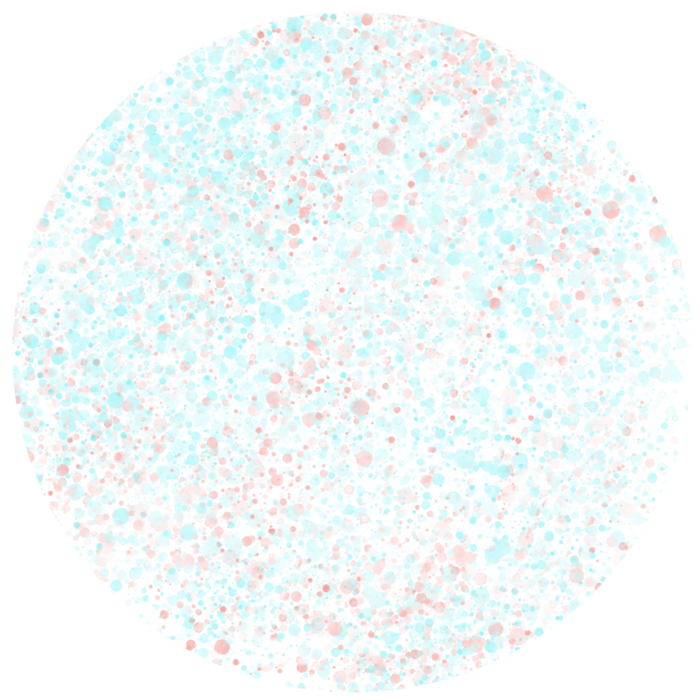 Circle with abstract dot pattern. png