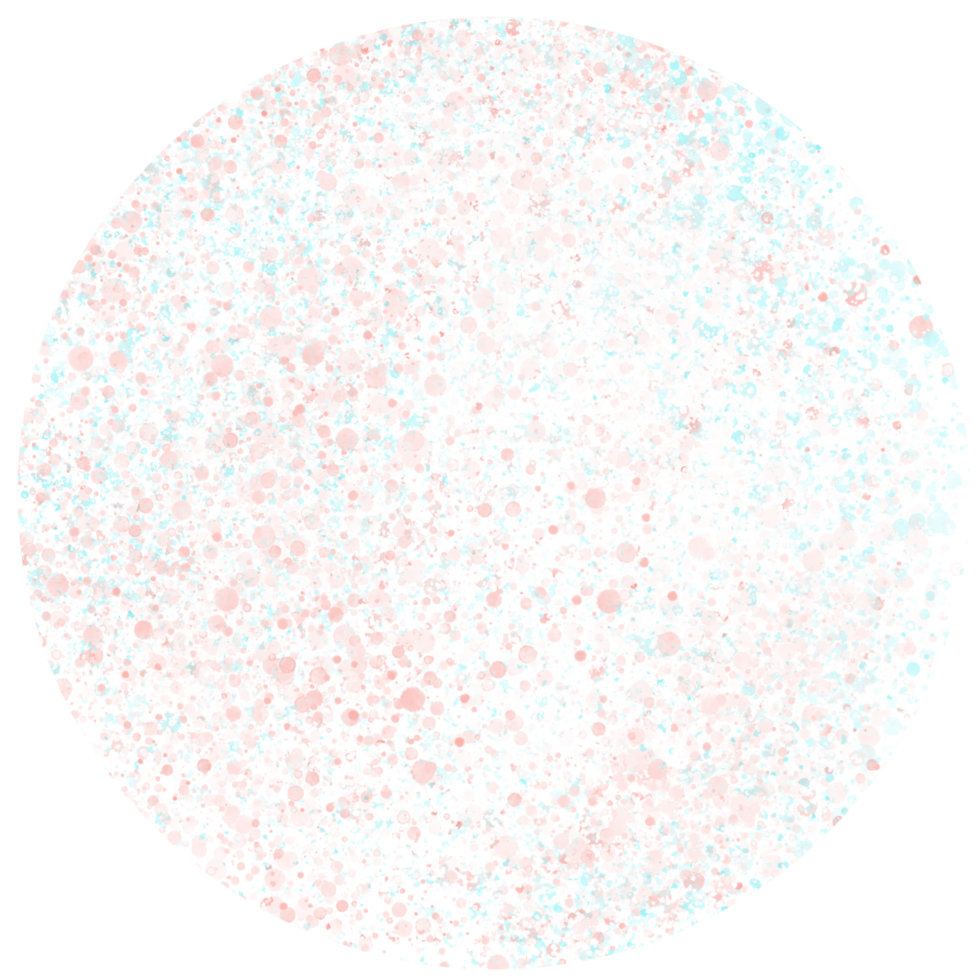 Circle with abstract dot pattern. png